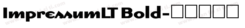 ImpressumLT Bold字体转换